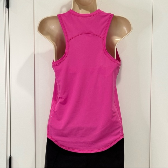 Lululemon High Neck Running And Training Tank Top Mesh Sonic Pink Size 4 - Picture 5 of 10